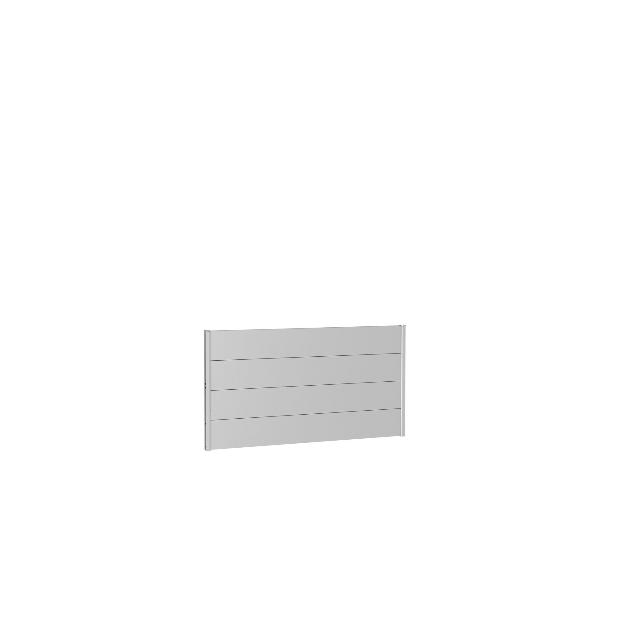 Silberner Wandpaneel-Sichtschutz