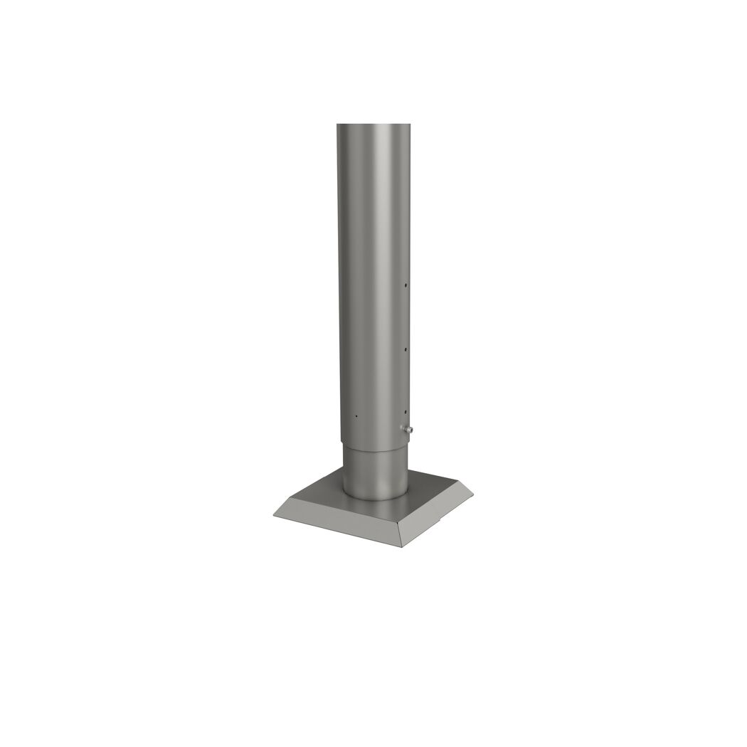 Metall-Steher zum Aufschrauben, quadratischer Fuß