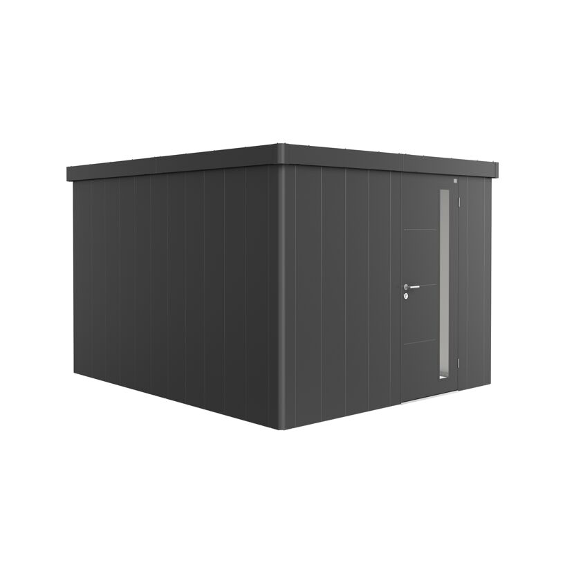Gerätehaus 'Neo 4C' dunkelgrau-metallic 292 x 348 cm mit Standardtür
