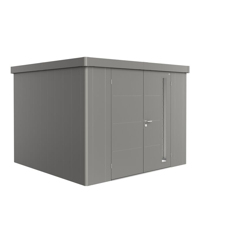 Gerätehaus 'Neo 3C' quarzgrau-metallic mit Doppeltür