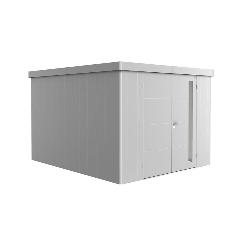 Gerätehaus 'Neo 4C' silber-metallic 292 x 348 cm mit Doppeltür