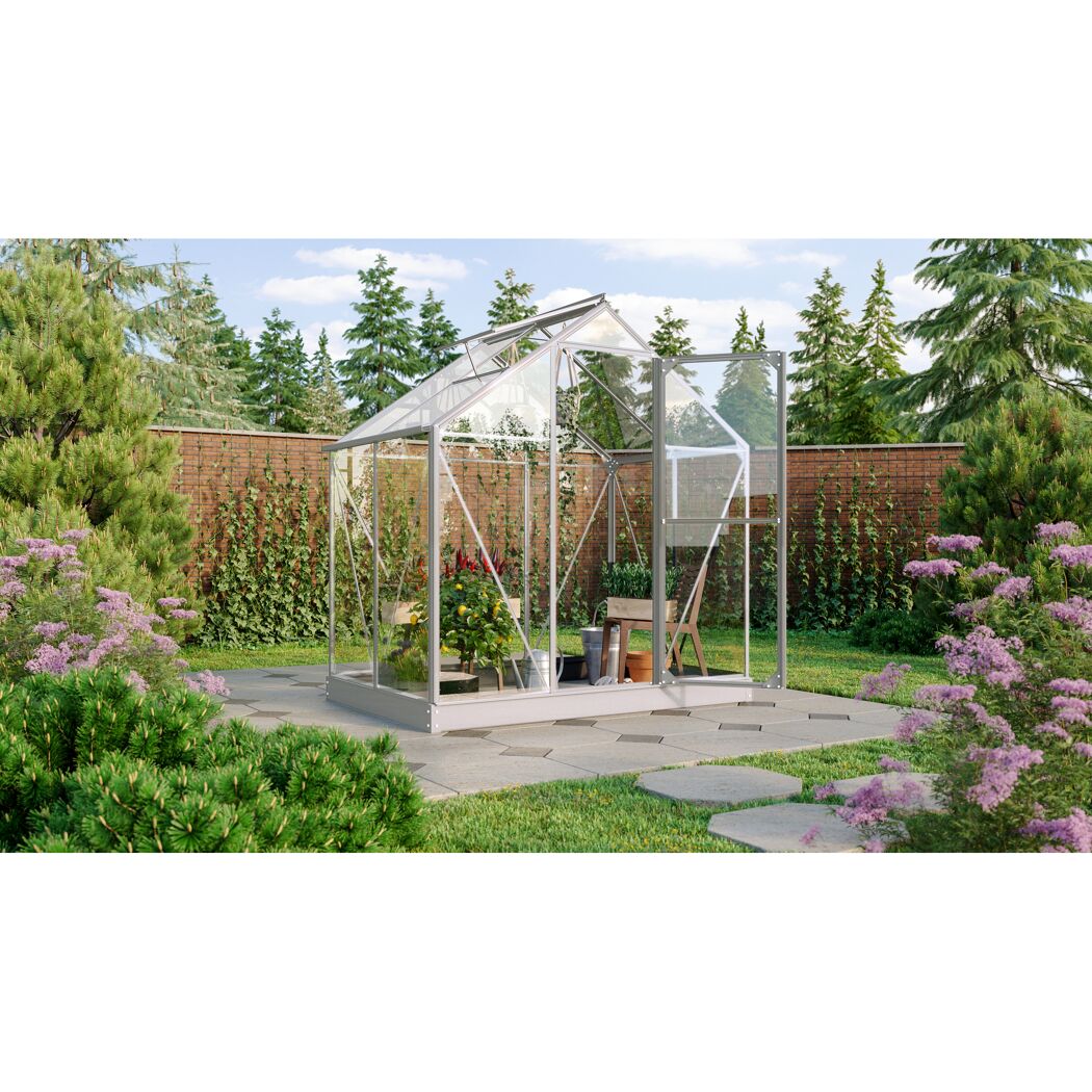Gewächshaus Triton 2500 ESG 3mm im Garten