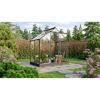 Gewächshaus Triton 2500 ESG schwarz im Garten