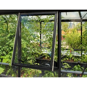 Seitenfenster für Gewächshaus schwarz 55,4 x 87,6 cm
