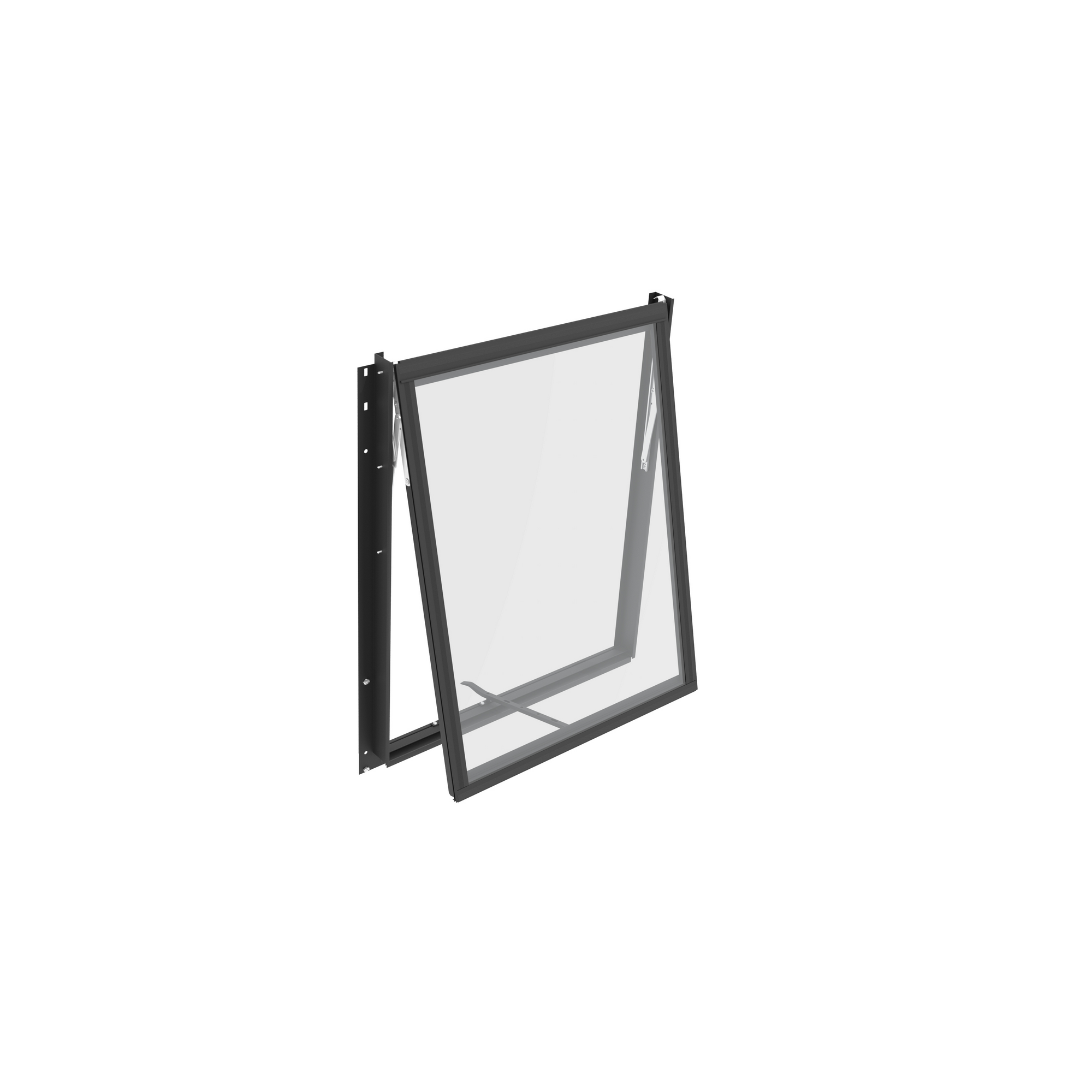 Seitenfenster für Gewächshaus schwarz 55,4 x 87,6 cm + product picture