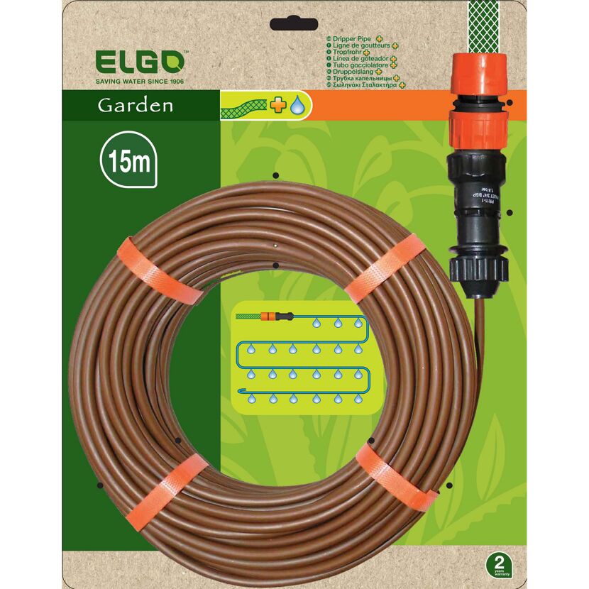 ELGO Garten Tropfschlauch 15 m