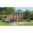 Schwarzes Gewächshaus Zeus Comfort 6200 im Garten