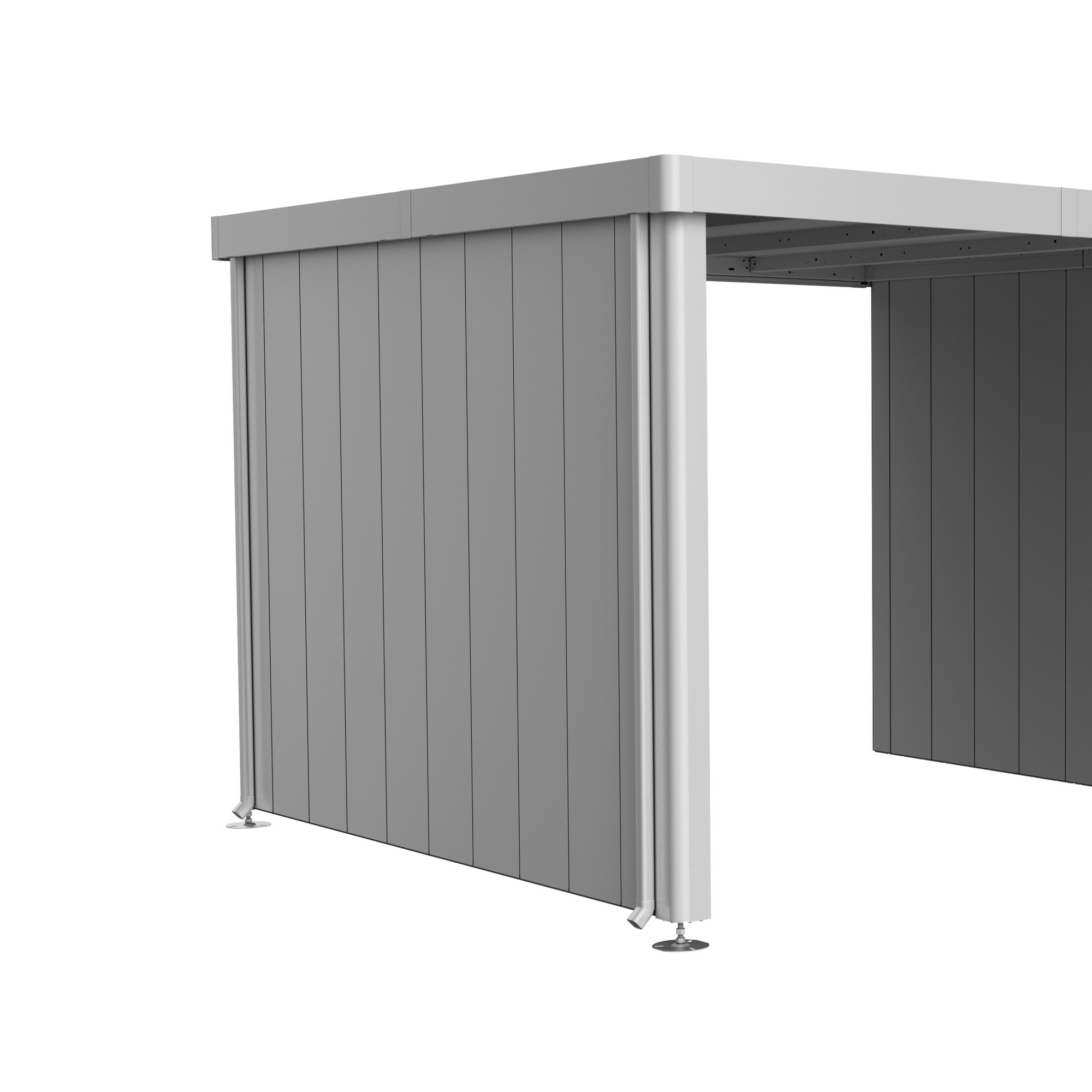 Seitenwand für Seitendach zu Gerätehaus 'Neo' Größe 3A/3B/3C/3D silber-metallic + product picture