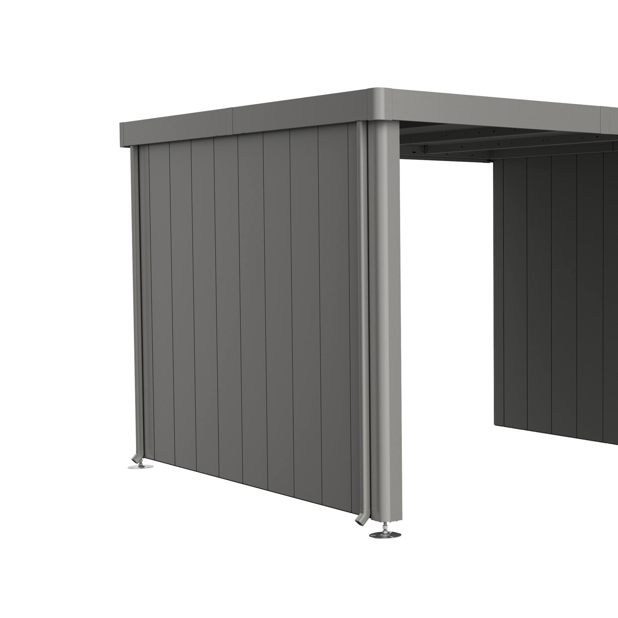 Seitenwand für Seitendach zu Gerätehaus 'Neo' Größe 3A/3B/3C/3D quarzgrau-metallic + product picture