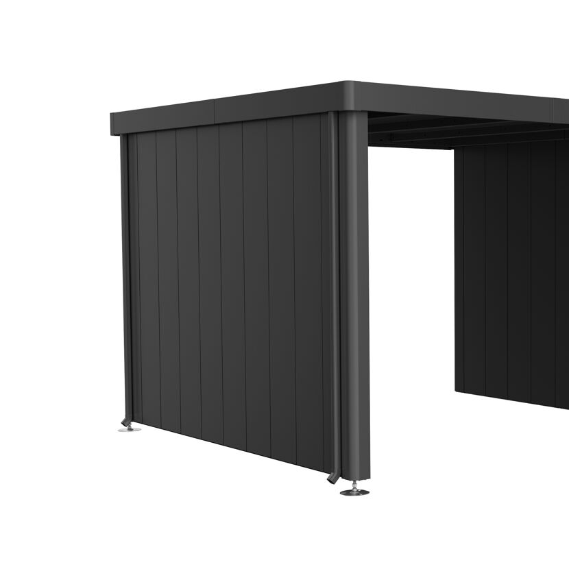 Seitenwand für Seitendach zu Gerätehaus 'Neo' Größe 3A/3B/3C/3D dunkelgrau-metallic