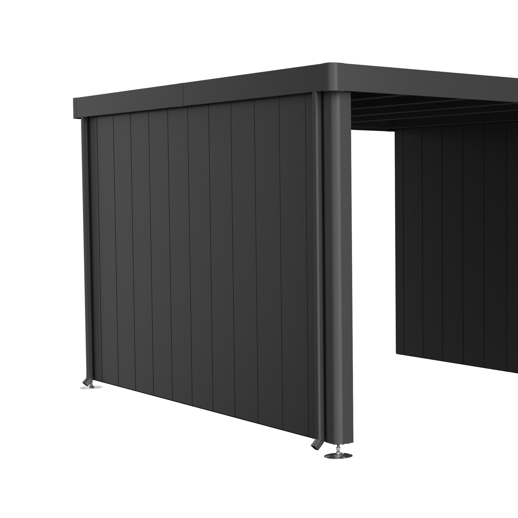 Seitenwand für Seitendach zu Gerätehaus 'Neo' Größe 4A/4B/4C/4D dunkelgrau-metallic + product picture
