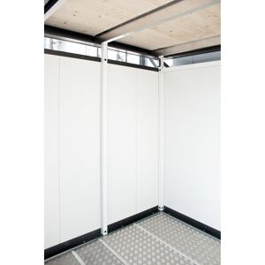 Dachsteher grau/weiß für Gartenhaus 'CasaNova 3x3'