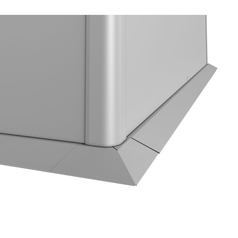 Mähkante silber für Hochbeet 2 x 0,5 m