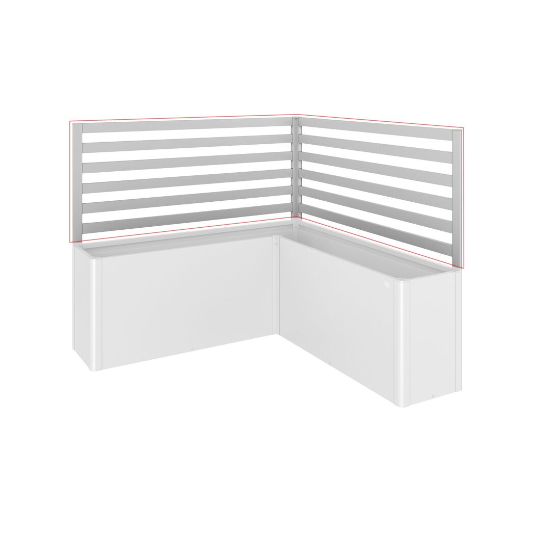 Rankgitter silber für Hochbeet Gr. L200, 2 Stück