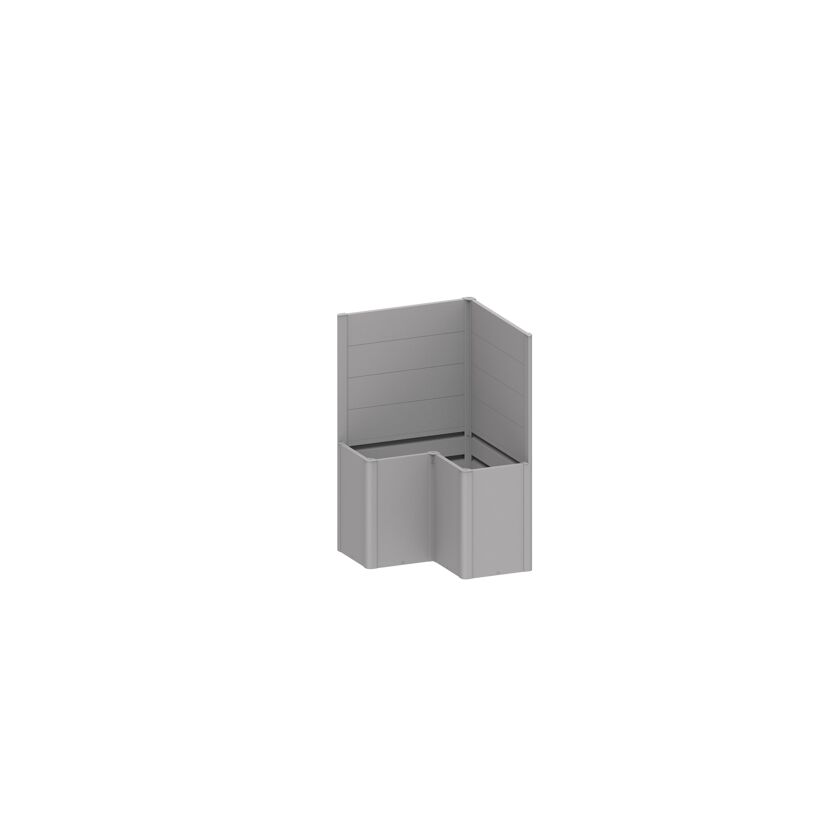 Eck-Sichtschutz silber