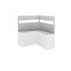 Sichtschutz für Pflanzkasten-System 'Belvedere' silber L-Form Gr. L150, 2 Stück