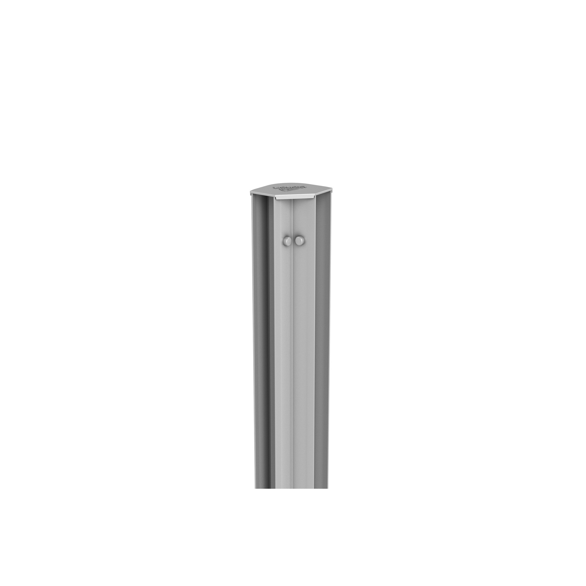 Alu-Eckprofil 'Maxi' silber-metallic 7,2 x 77 x 7,2 cm für Rankgitter 'DaVinci'