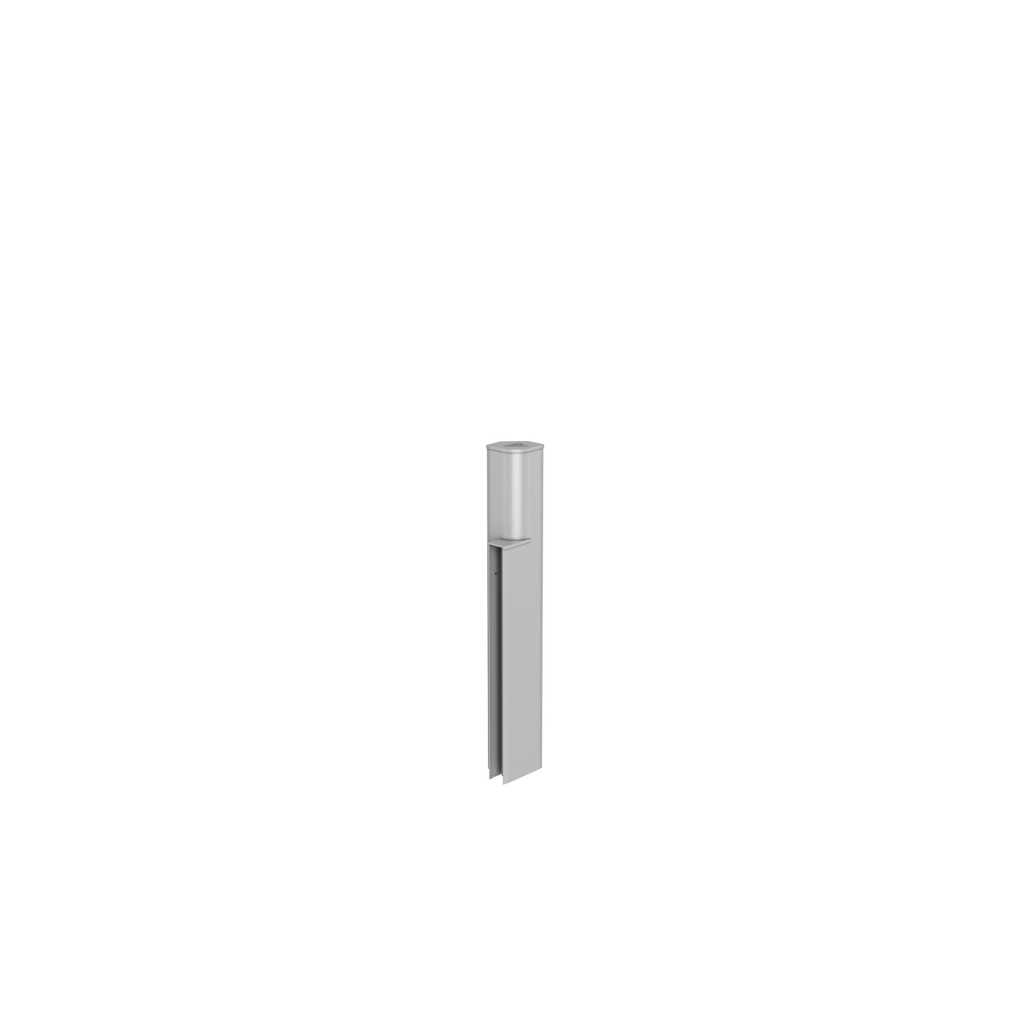 Höhensprung 'Midi-Mini' silber-metallic 10,5 x 61 x 7,2 cm für Rankgitter 'DaVinci'