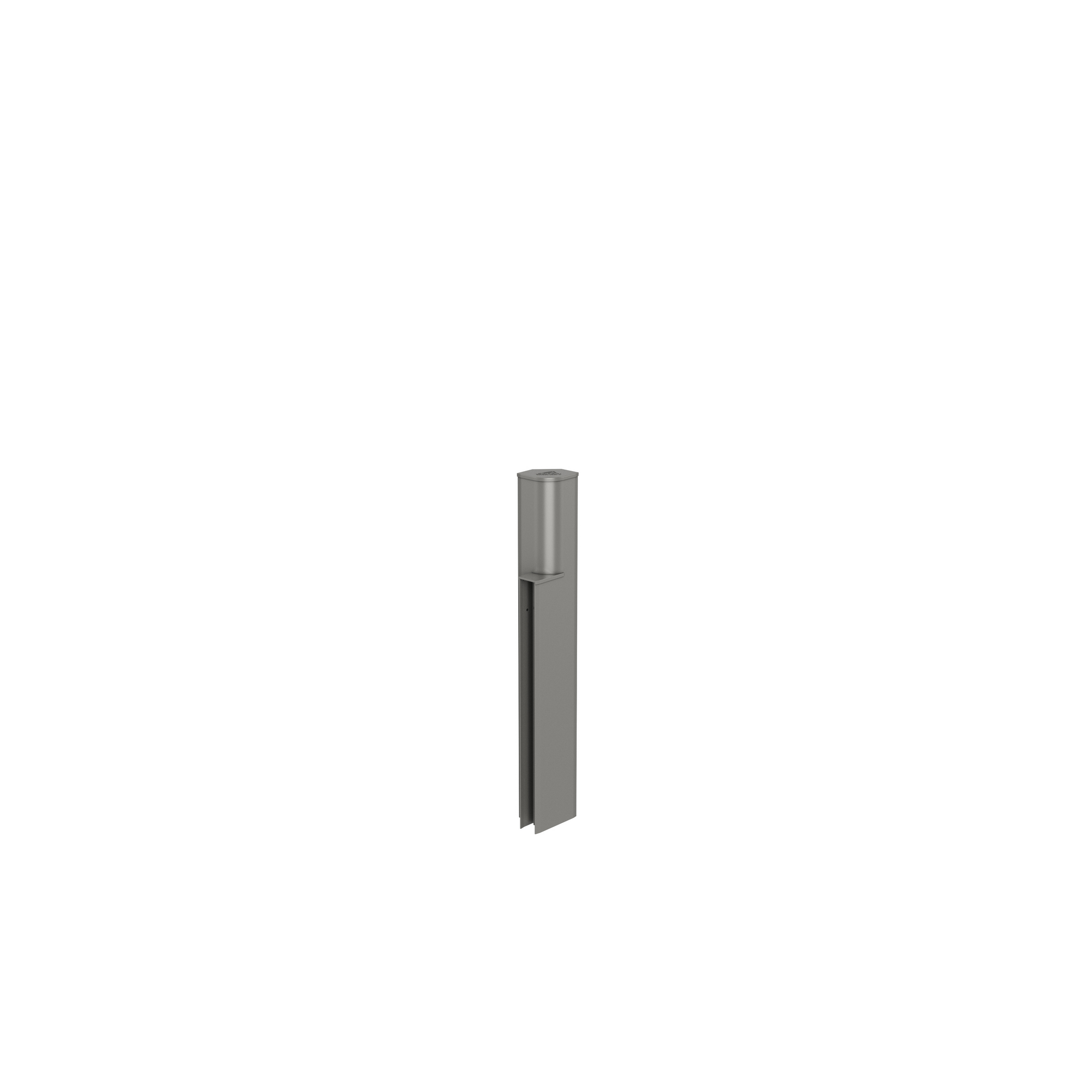 Höhensprung 'Midi-Mini' quarzgrau-metallic 10,5 x 61 x 7,2 cm für Rankgitter 'DaVinci'