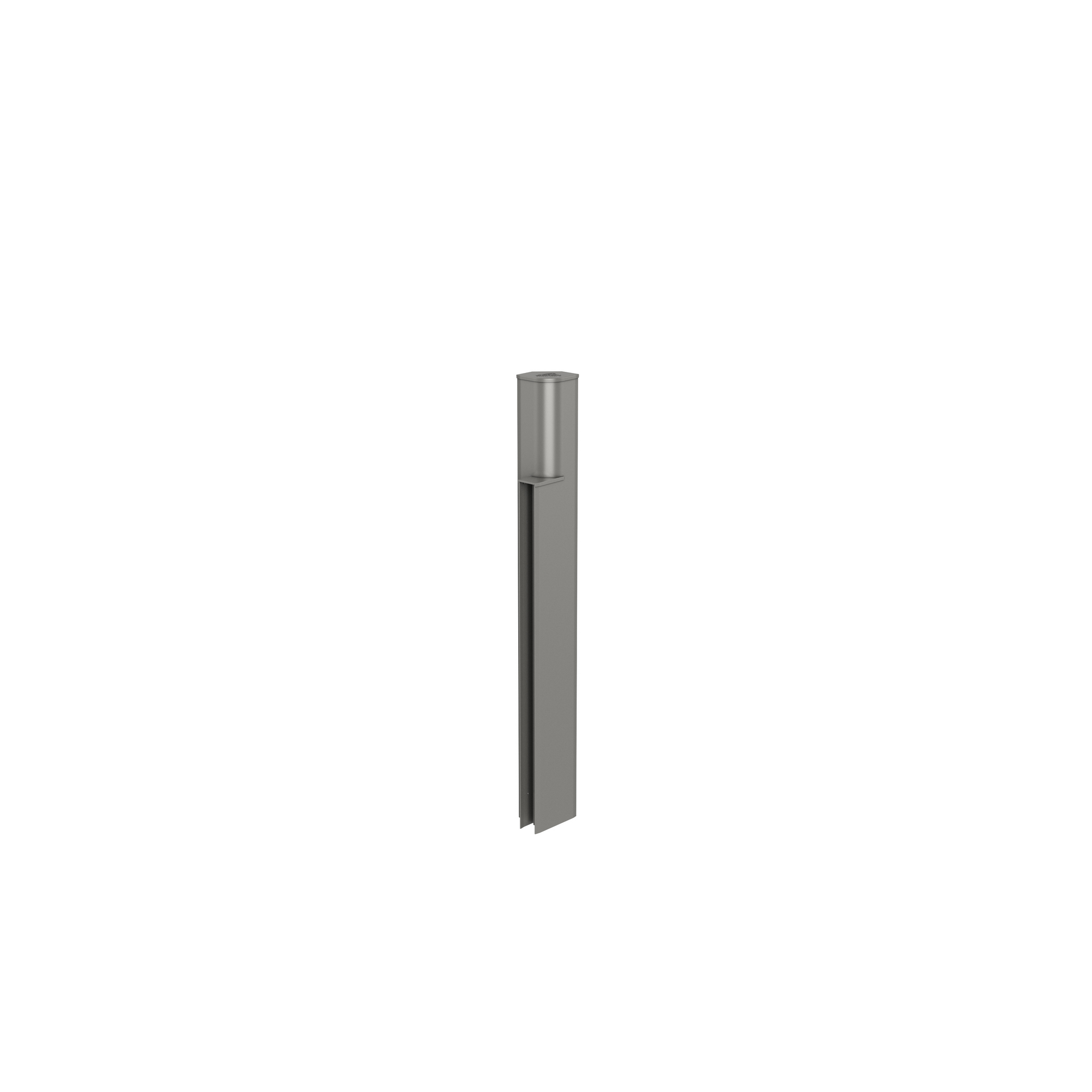 Höhensprung 'Maxi-Midi' quarzgrau-metallic 10,5 x 77 x 7,2 cm für Rankgitter 'DaVinci'