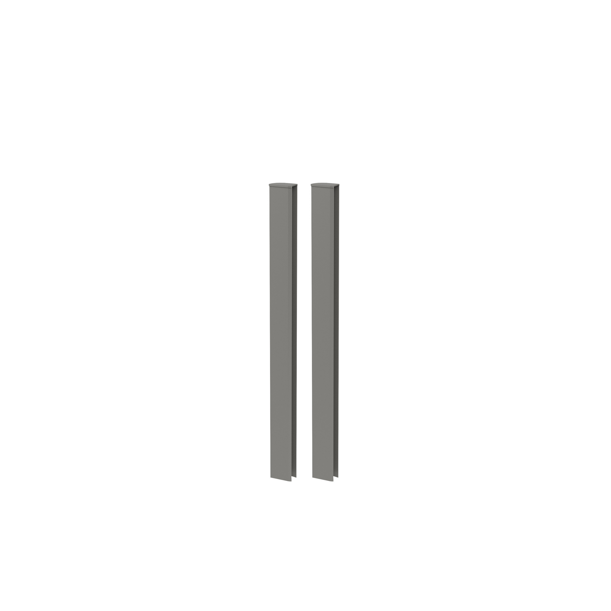 Zwei graue Eckprofile