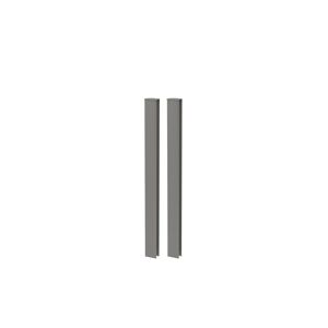 Eckprofil Abschluss quarzgrau-metallic 3,9 x 91 x 7,2 cm für Rankgitter 'DaVinci'