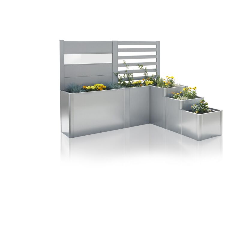 Hochbeet 'DaVinci Version 2' silber-metallic 167 x 80 cm