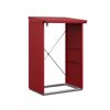 Roter Kaminholzregal Typ 1