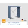 EcoStar Kaminholzregal taubenblau