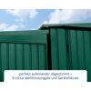 EcoStar Kaminholzregal und Gerätehaus grün