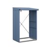 Kaminholzregal 'Elegant Typ 1' taubenblau 122,7 x 198 x 102,5 cm