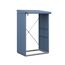 Kaminholzregal 'Elegant Typ 1' taubenblau 122,7 x 198 x 102,5 cm