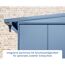 Kaminholzregal 'Elegant Typ 1' taubenblau 122,7 x 198 x 102,5 cm