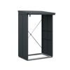 Anthrazitfarbener Kaminholzregal Typ 1 Elegant-V