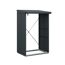 Anthrazitfarbener Kaminholzregal Typ 1 Elegant-V
