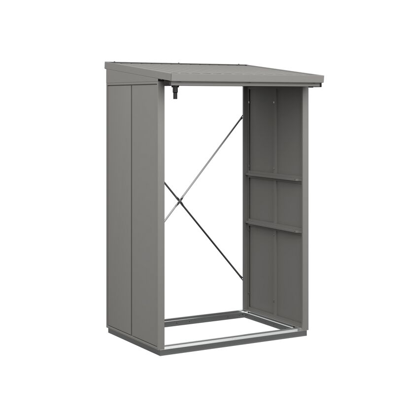 Grauer Kaminholzregal Bausatz