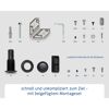 Montageset mit Schrauben, Dübeln und Winkeln