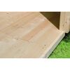 Fußboden für Gartenhaus Fichtenholz naturbelassen Sockelmaß 242 x 242 x 1,6 cm