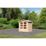 Gartenhaus 'Gramberg 1' Fichtenholz naturbelassen 201 x 186 x 125 cm