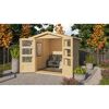 Gartenhaus GH Gramberg 2 naturbelassen mit Sofa