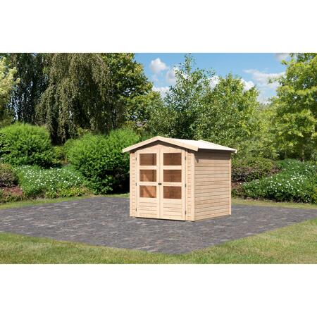 3. Bild von Gartenhaus 'Gramberg 2' Fichtenholz naturbelassen 201 x 186 x 186 cm