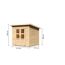 Kleiner Gartenhütte aus Holz mit Doppeltür und Maßen