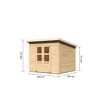 Gartenhaus aus Holz mit Maßen