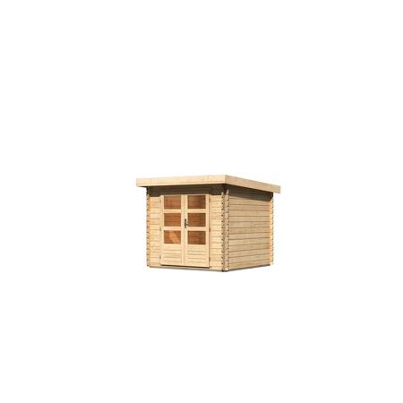 4. Bild von Gartenhaus 'Kastrup 2' Fichtenholz naturbelassen 220 x 237 x 237 cm