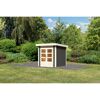 Gerätehaus GH Landern 1 terragrau im Garten
