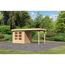 Gartenhaus-Set 'Salta 2' Fichtenholz naturbelassen 211 x 433 x 217 cm