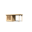 Gartenhaus-Set 'Salta 2' Fichtenholz naturbelassen 211 x 433 x 217 cm