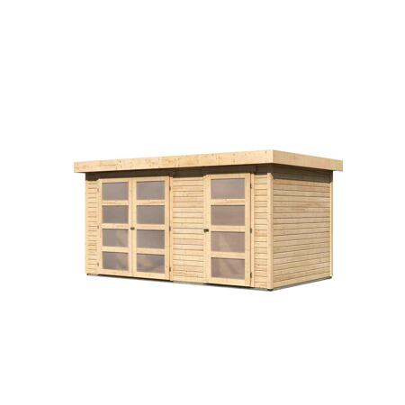 5. Bild von Gartenhaus 'Tühlentrup 1' Fichtenholz naturbelassen 211 x 404 x 217 cm