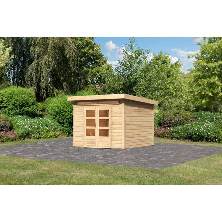 3. Bild von Gartenhaus 'Landern 6' Fichtenholz naturbelassen 222 x 274 x 274 cm