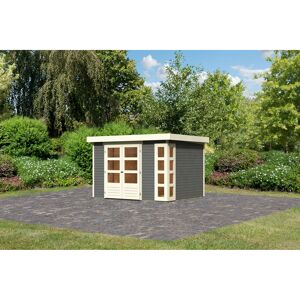 Gartenhaus 'Terko 5' Fichtenholz terragrau 210 x 302 x 246 cm